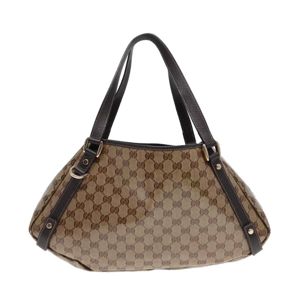 Beige Canvas Gucci Tote