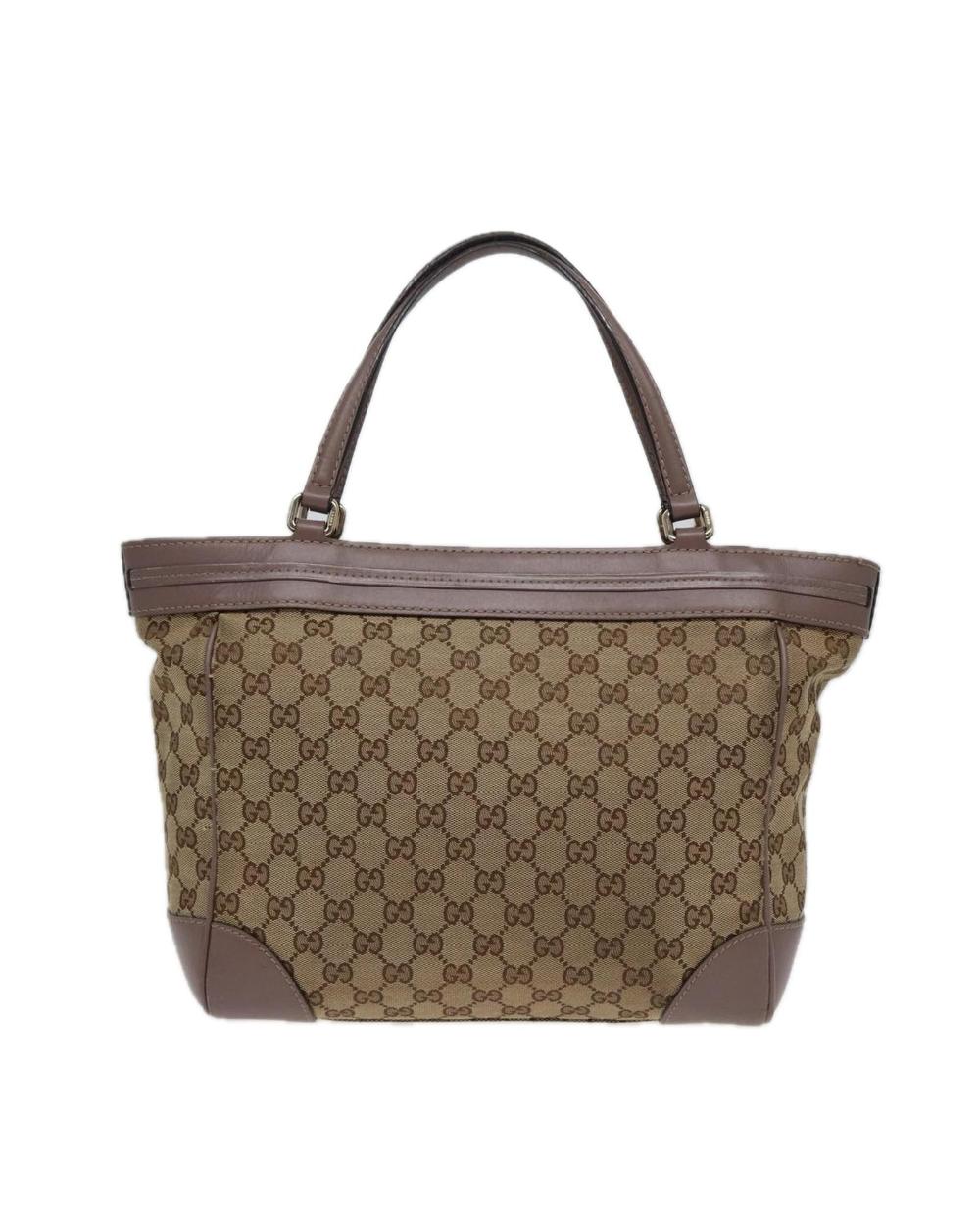 Beige Canvas Gucci Tote