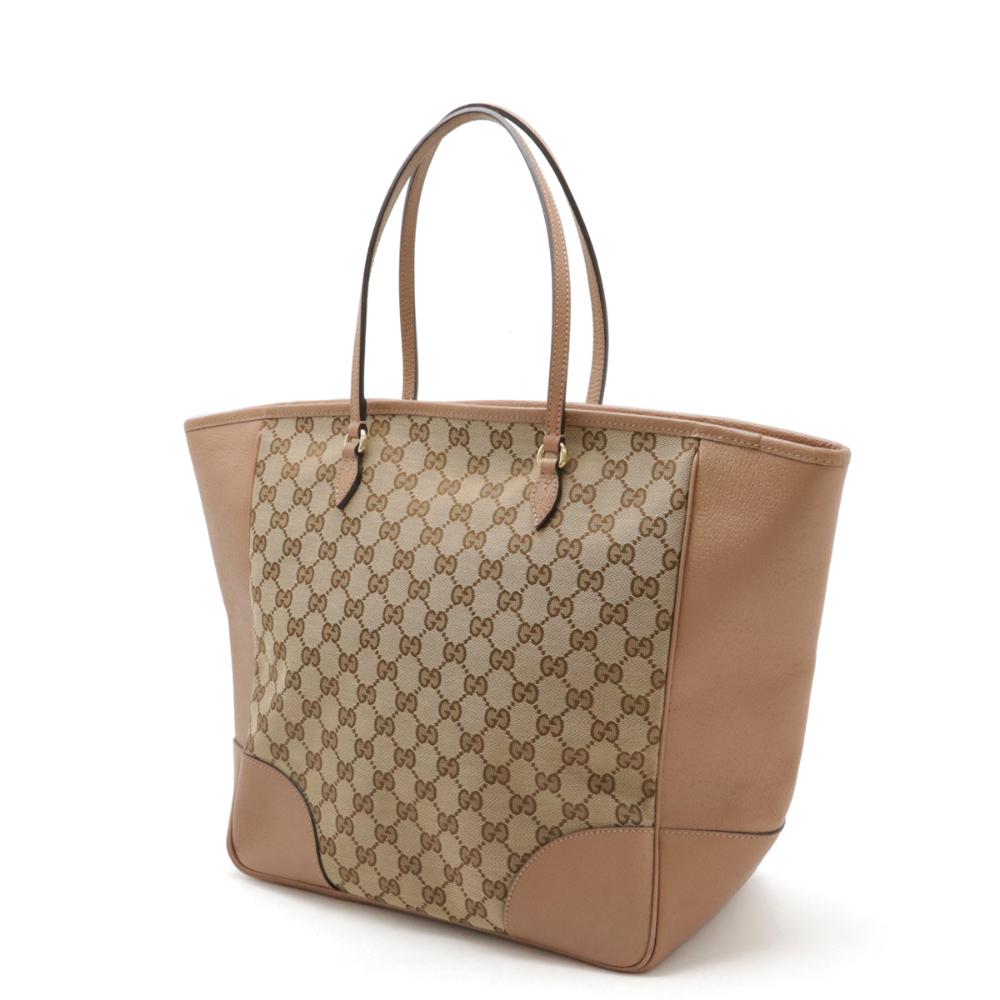 Beige Canvas Gucci Tote