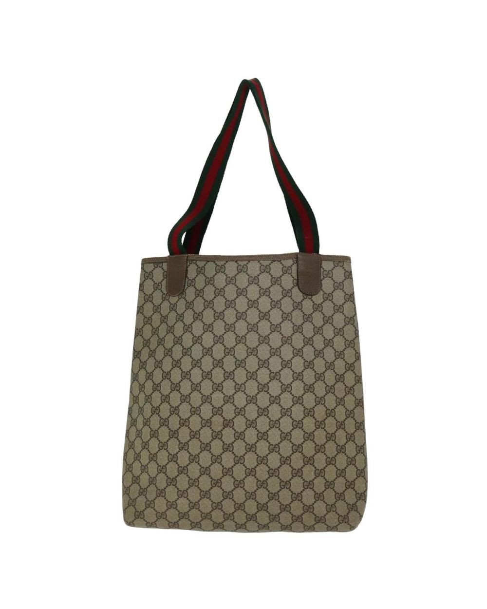 Beige Canvas Gucci Tote