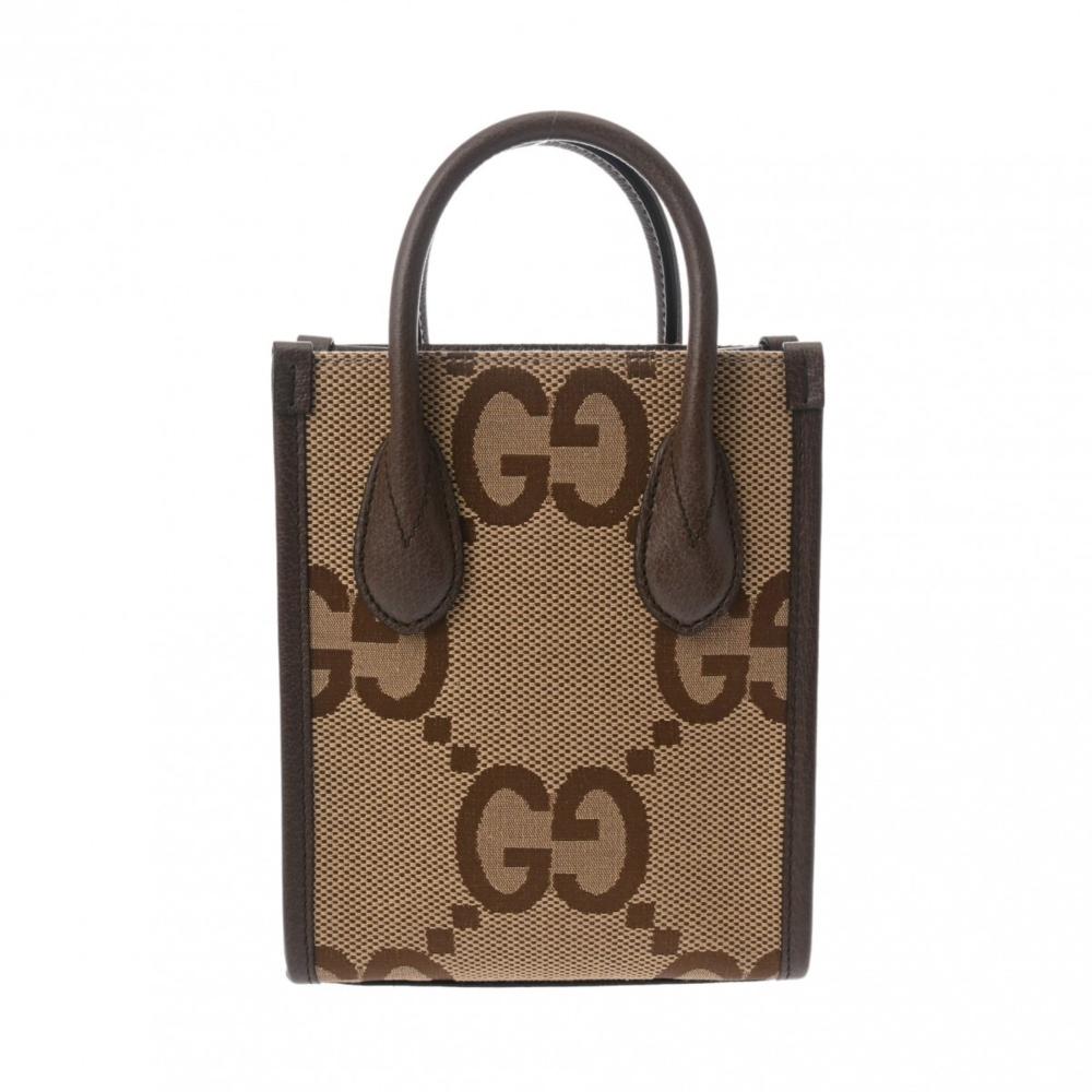 Beige Canvas Gucci Tote