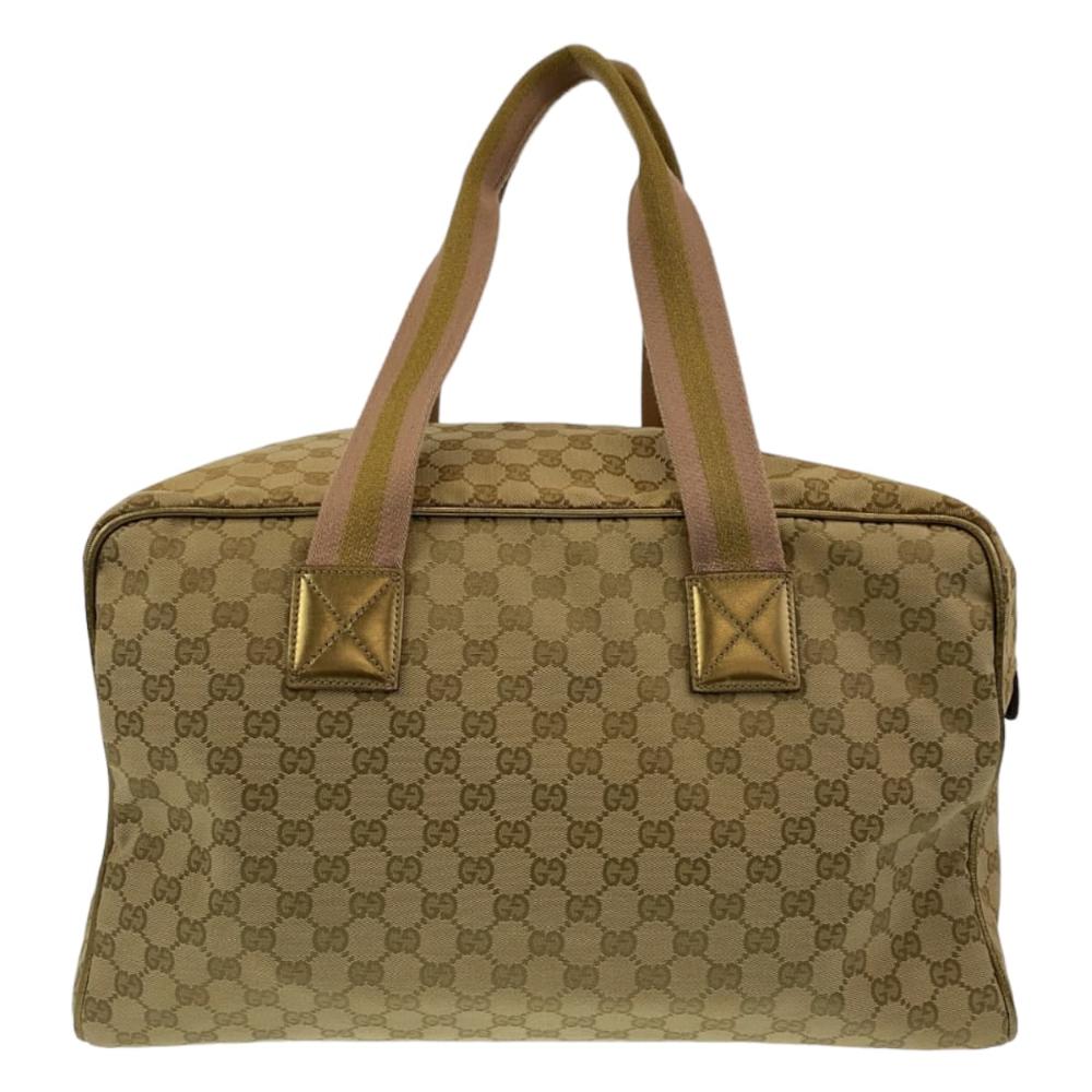 Beige Canvas Gucci Travel Bag