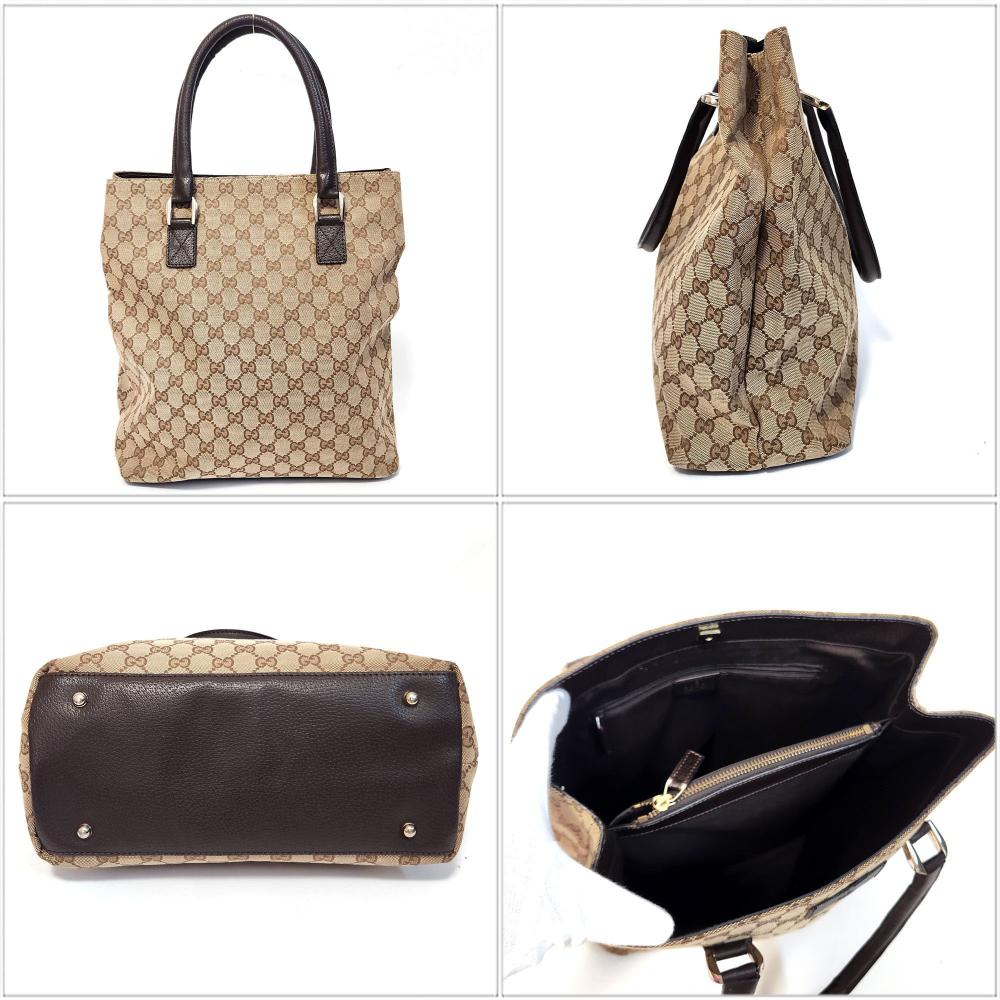 Beige Canvas Gucci Tote