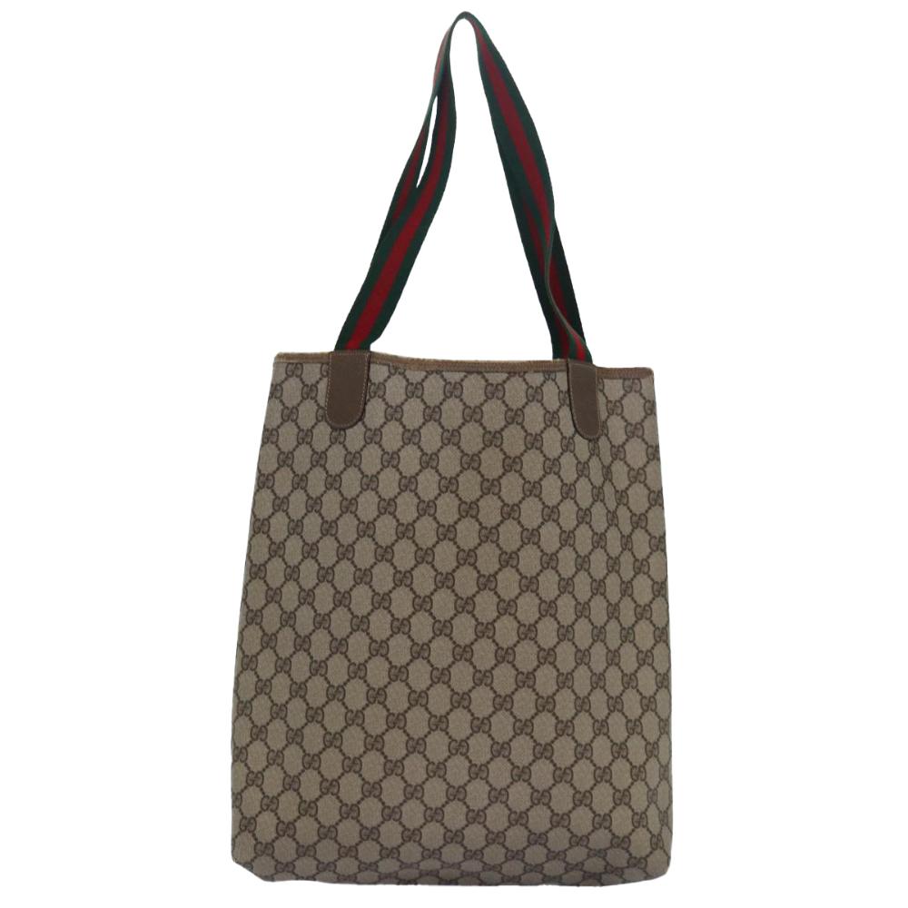 Beige Canvas Gucci Tote