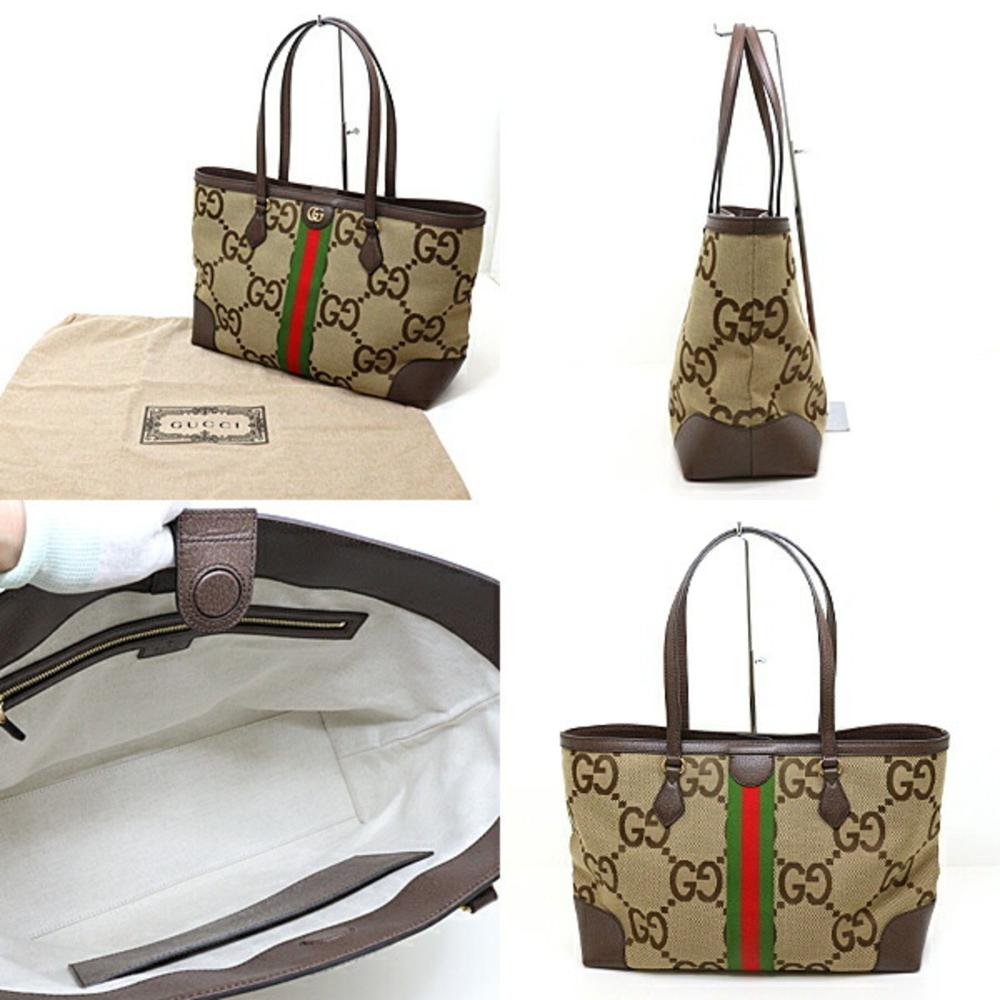 Beige Canvas Gucci Tote