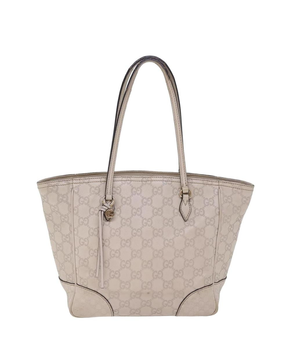 Beige Canvas Gucci Tote
