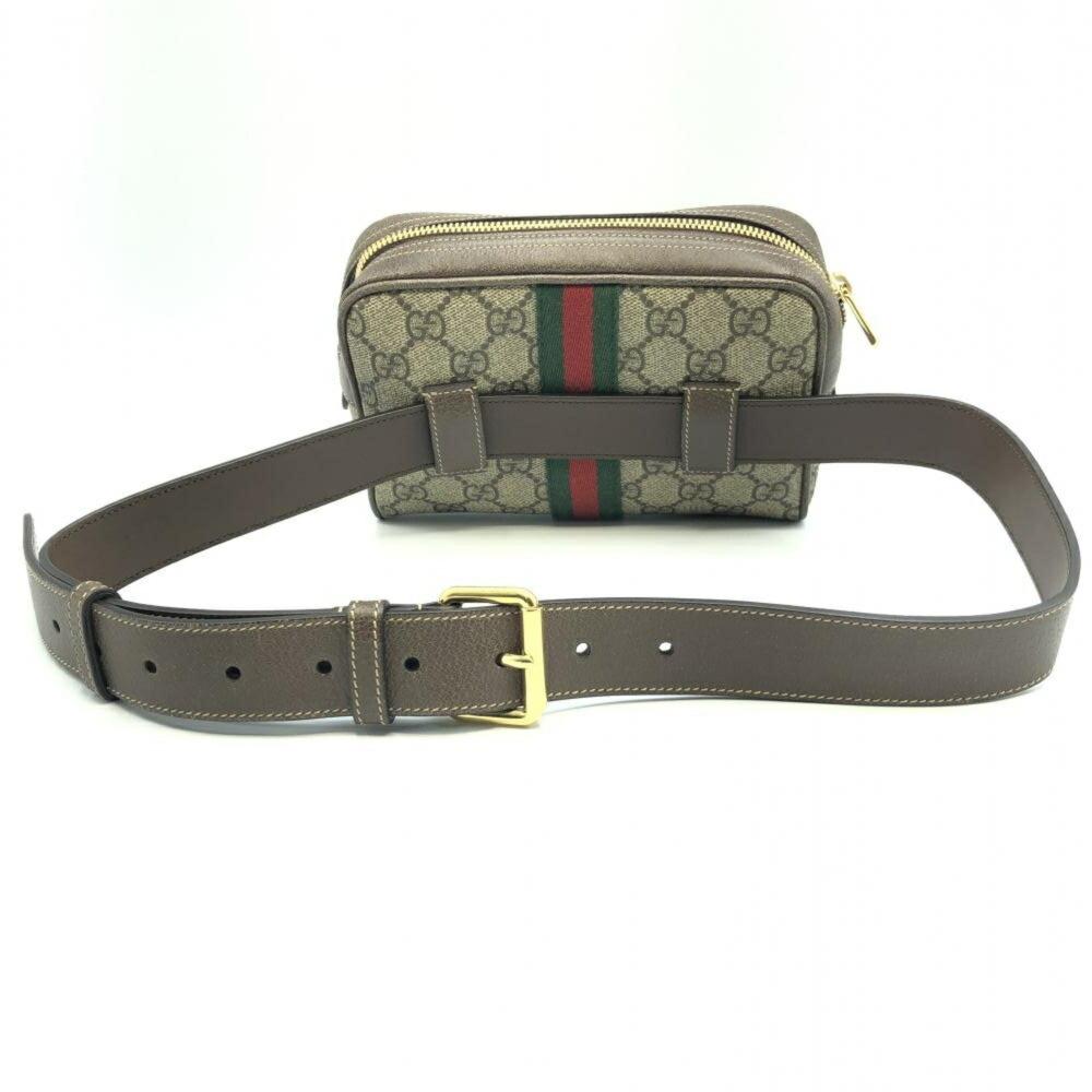 Beige Fabric Gucci Belt Bag