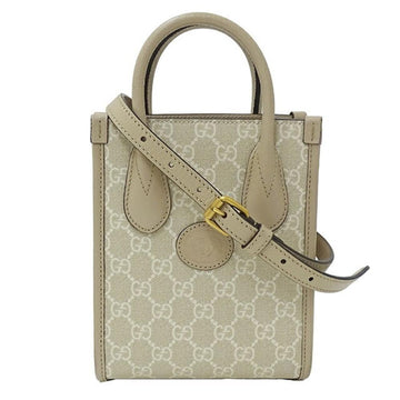 Beige Fabric Gucci Handbag