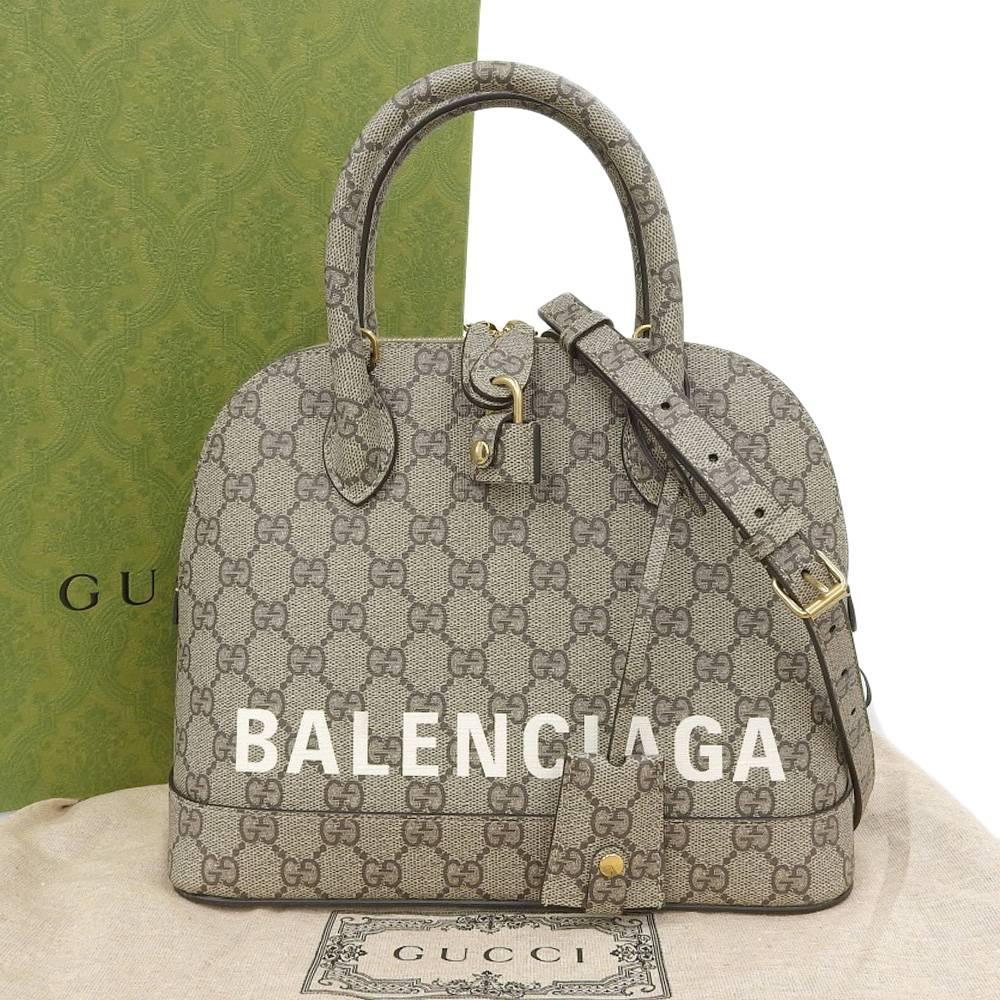 Beige Fabric Gucci Handbag