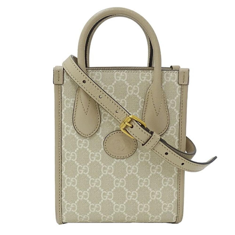 Beige Fabric Gucci Handbag