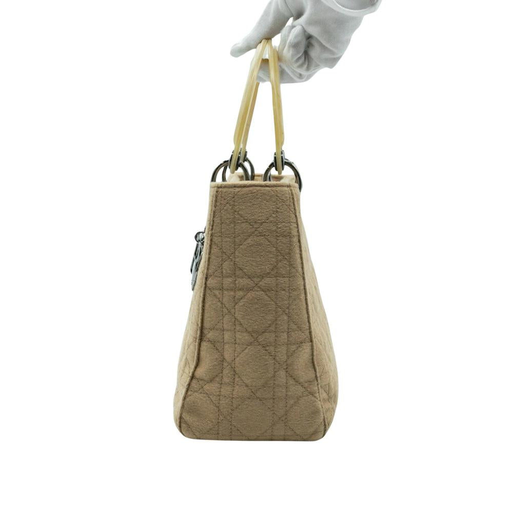 Beige Fabric Gucci Handbag