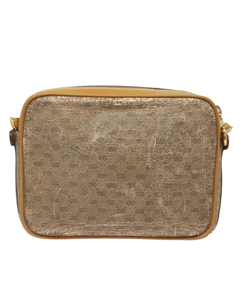 Beige Fabric Gucci Shoulder Bag