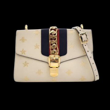 Beige Leather Gucci Sylvie