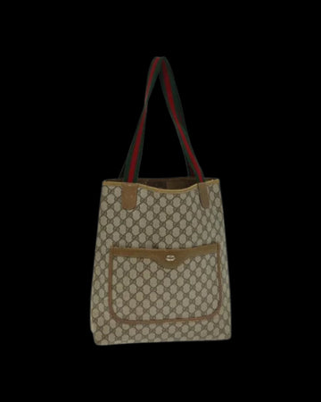 Beige Leather Gucci Swing Tote