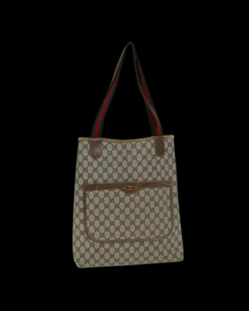 Beige Leather Gucci Swing Tote