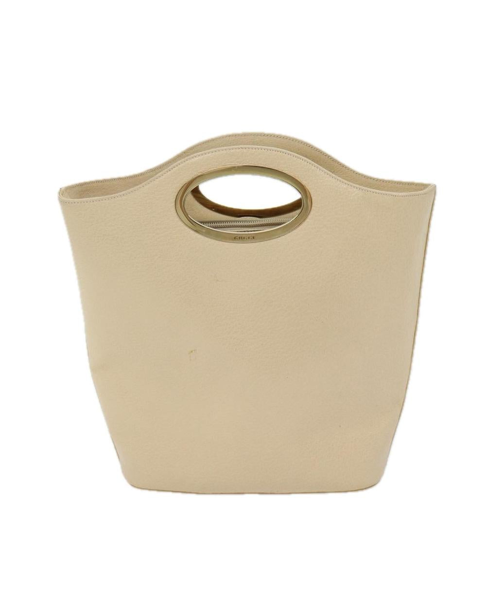 Beige Leather Gucci Handbag