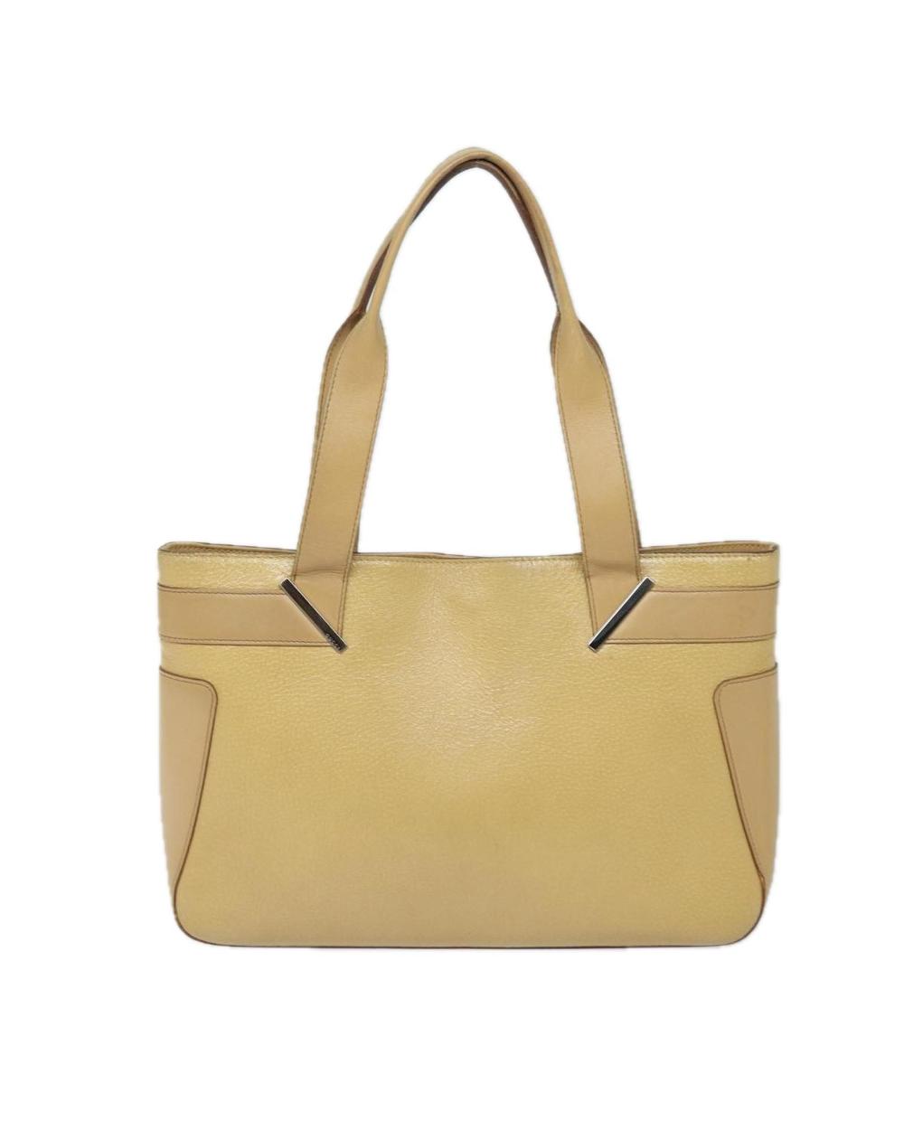 Beige Leather Gucci Handbag