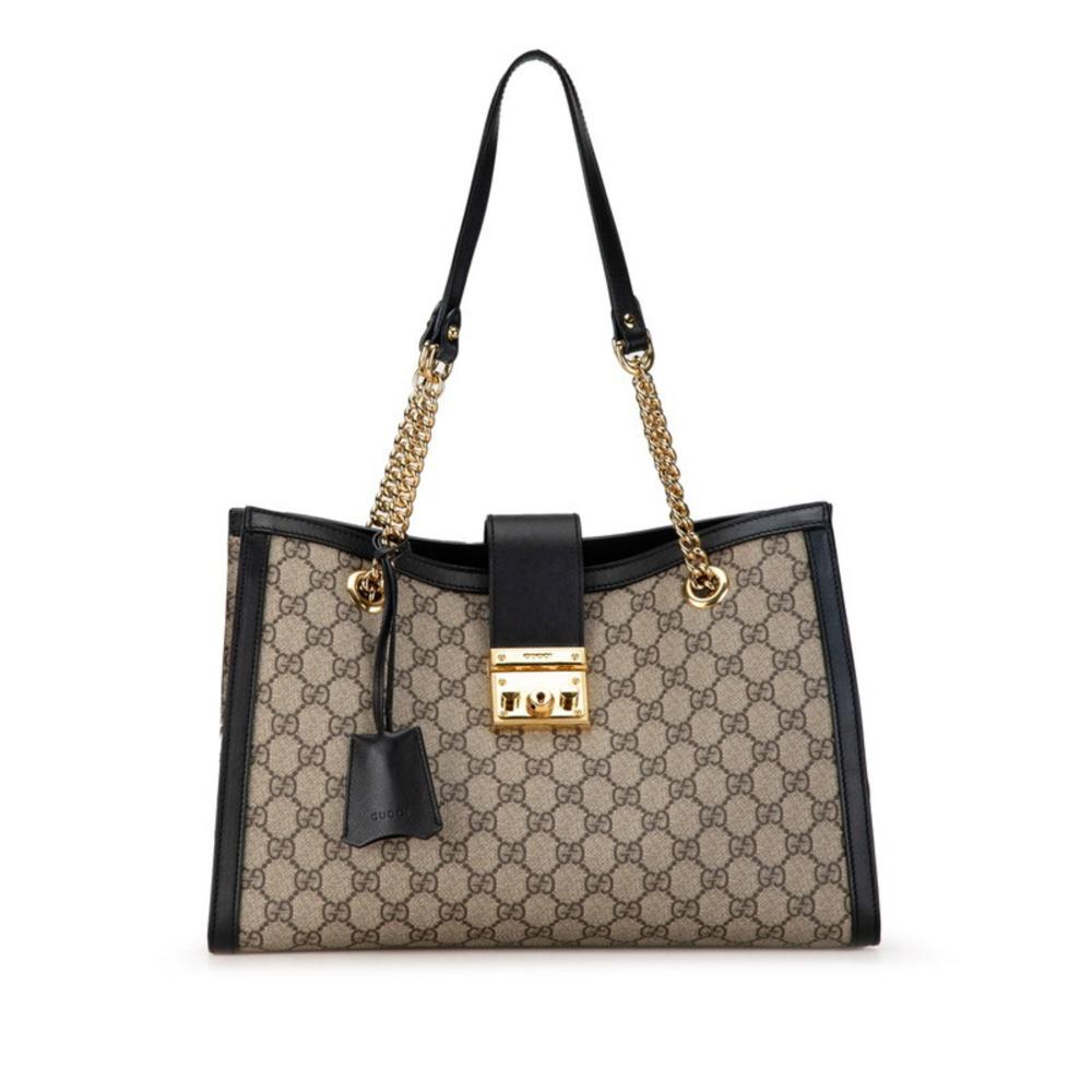 Beige Leather Gucci Shoulder Bag