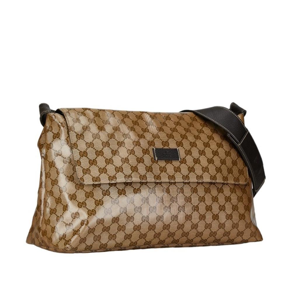 Beige Leather Gucci Shoulder Bag