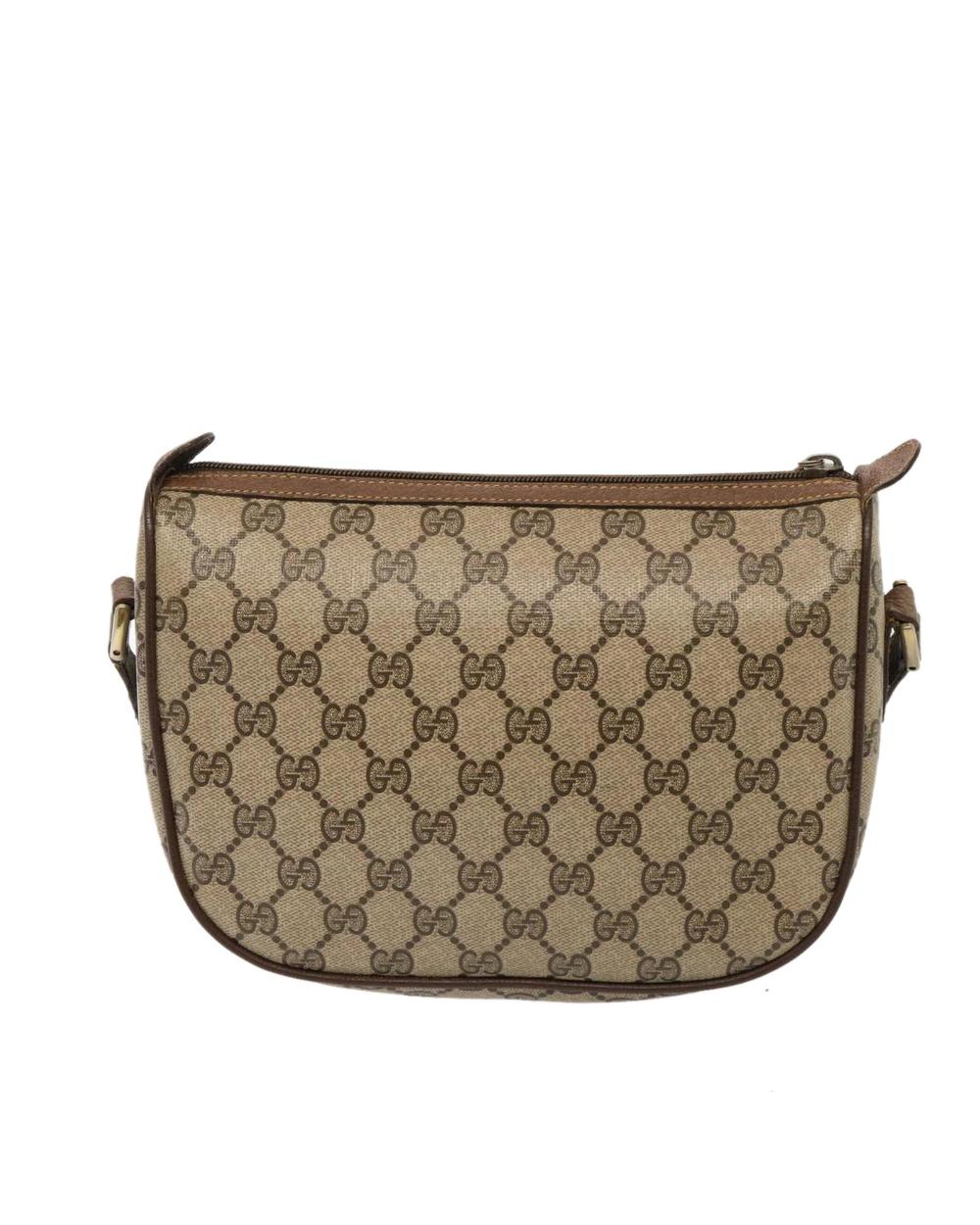 Beige Leather Gucci Shoulder Bag