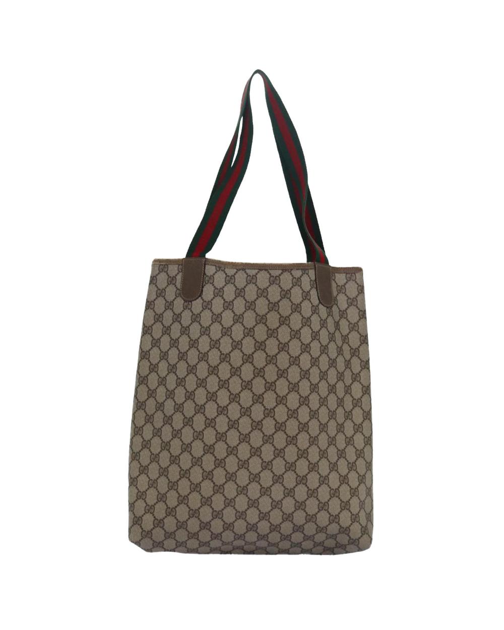 Beige Leather Gucci Tote