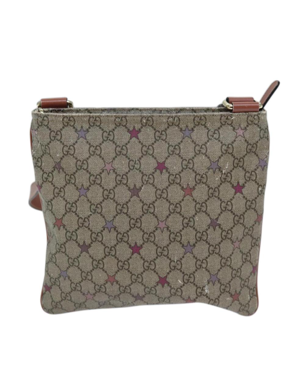 Beige Leather Gucci Shoulder Bag