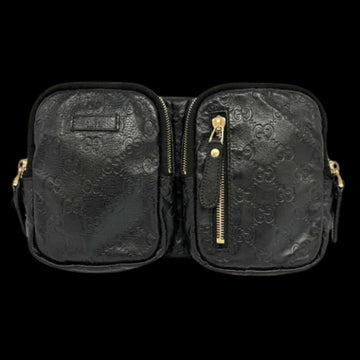 Black Canvas Gucci Belt Bag