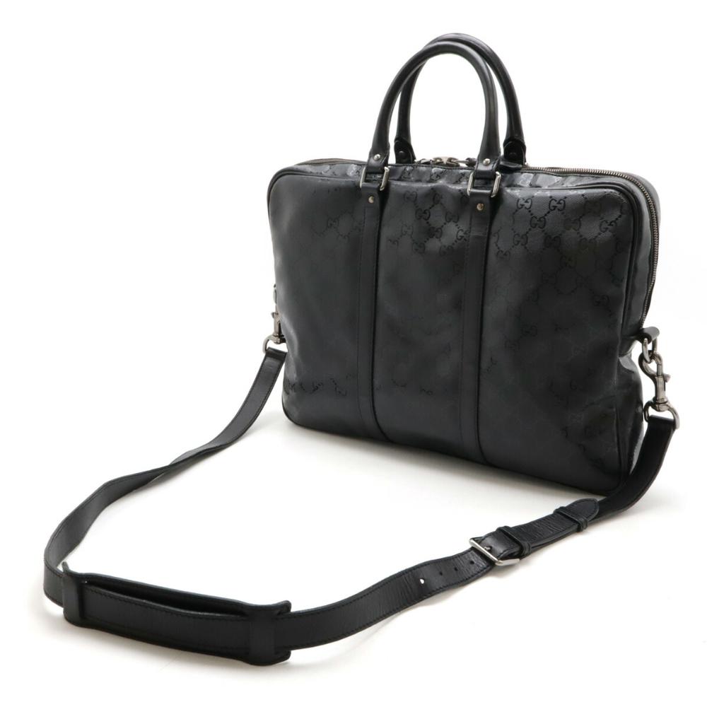 Black Canvas Gucci Briefcase