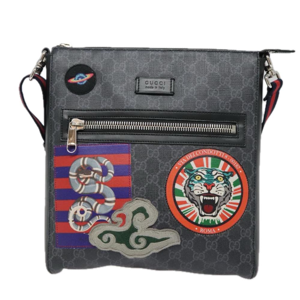 Black Canvas Gucci Crossbody Bag