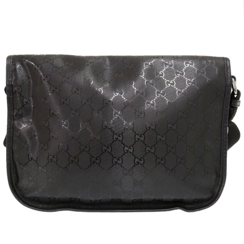 Black Canvas Gucci Crossbody Bag