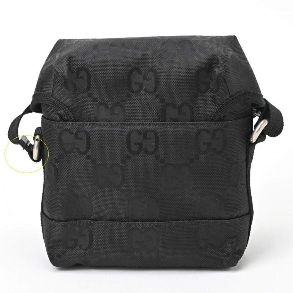Black Canvas Gucci Crossbody Bag