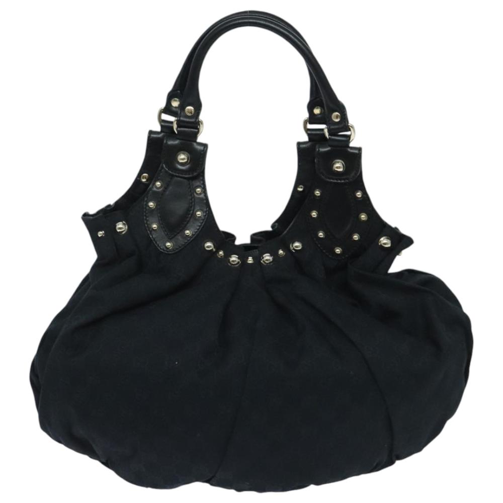 Black Canvas Gucci Handbag