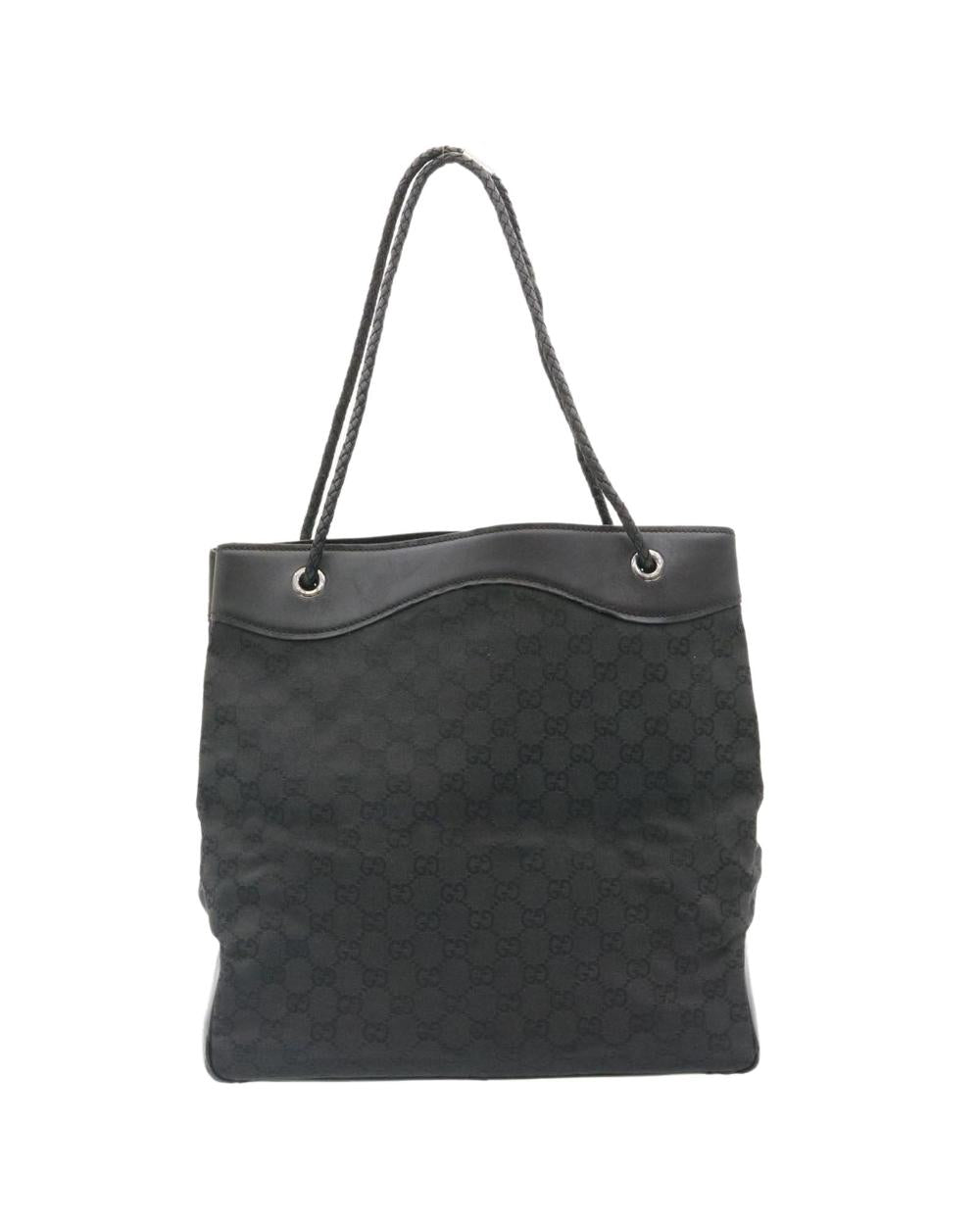 Black Canvas Gucci Handbag