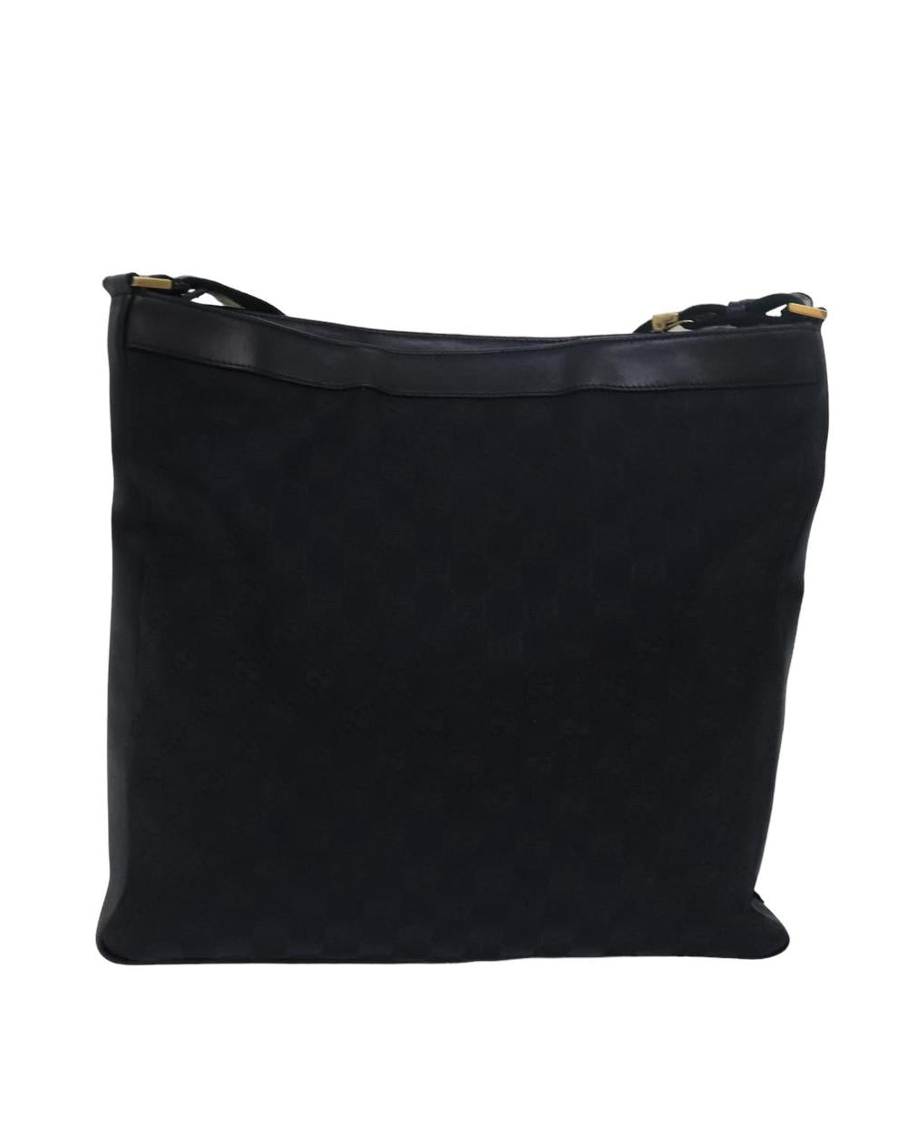 Black Canvas Gucci Shoulder Bag