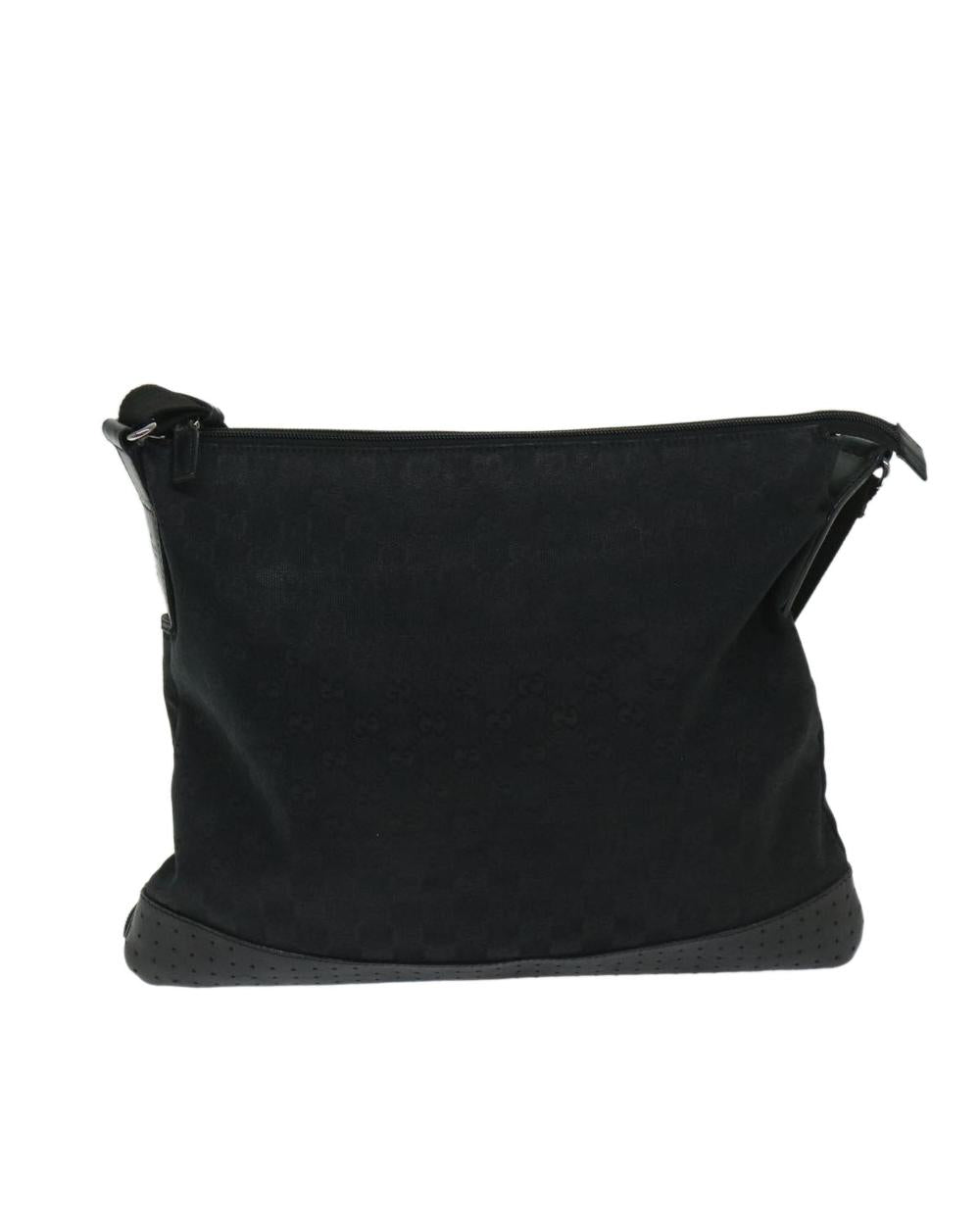 Black Canvas Gucci Shoulder Bag