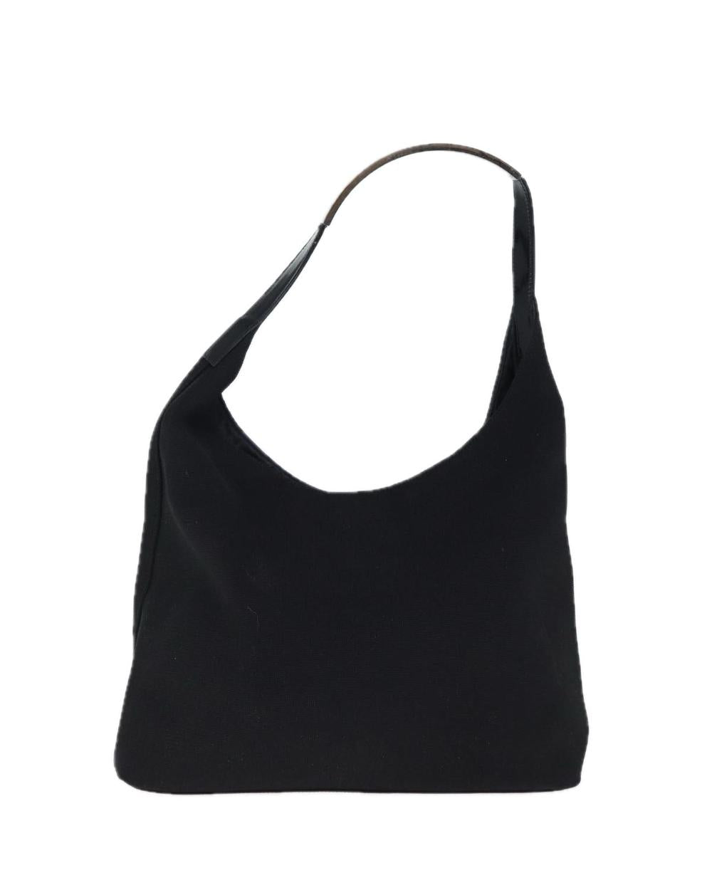 Black Canvas Gucci Shoulder Bag