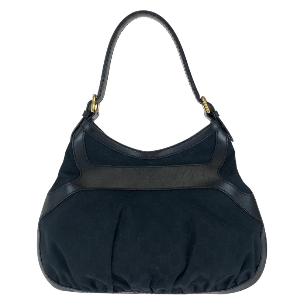 Black Canvas Gucci Shoulder Bag