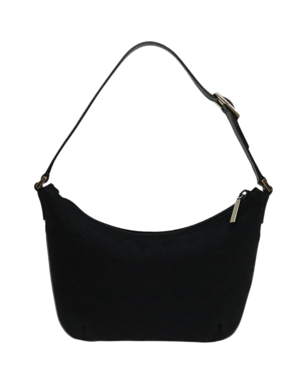 Black Canvas Gucci Shoulder Bag