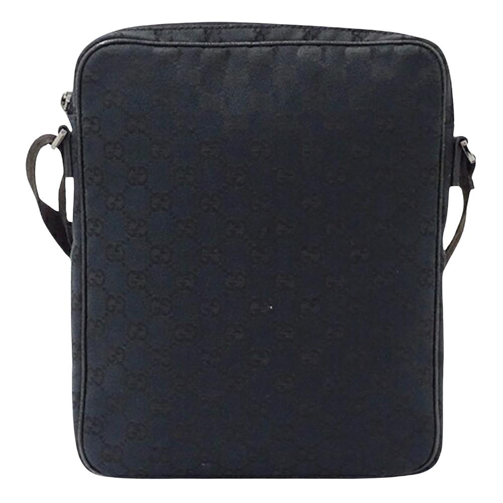 Black Canvas Gucci Shoulder Bag