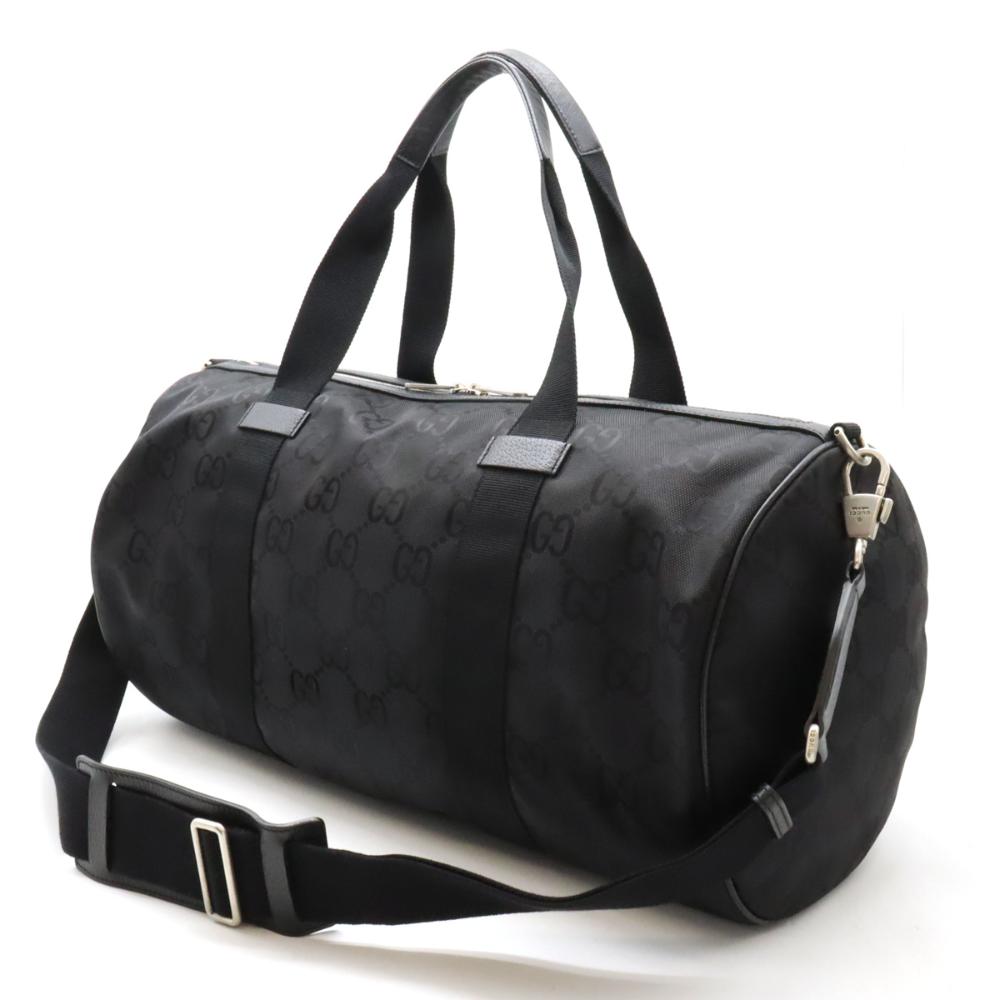 Black Canvas Gucci Travel Bag