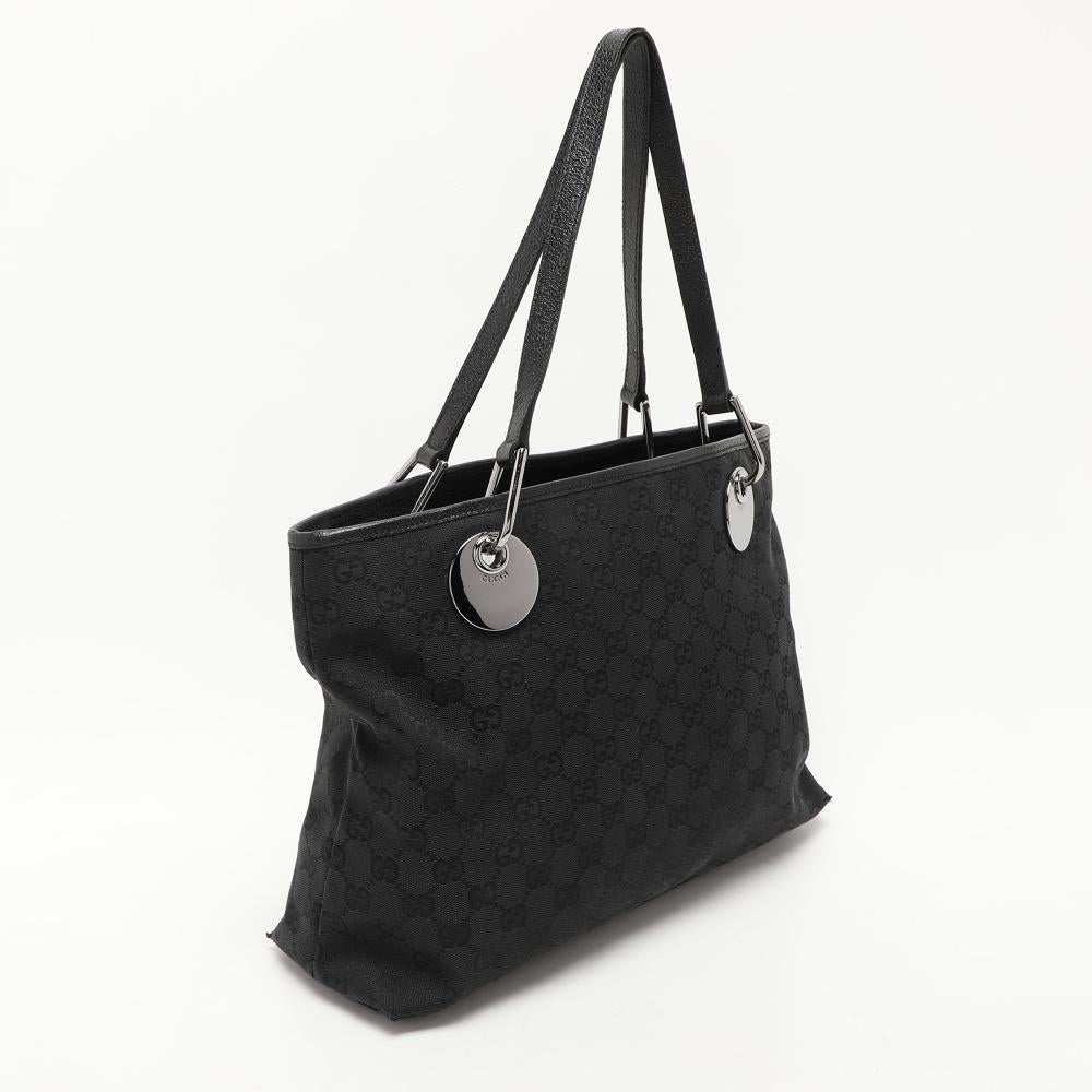 Black Canvas Gucci Tote