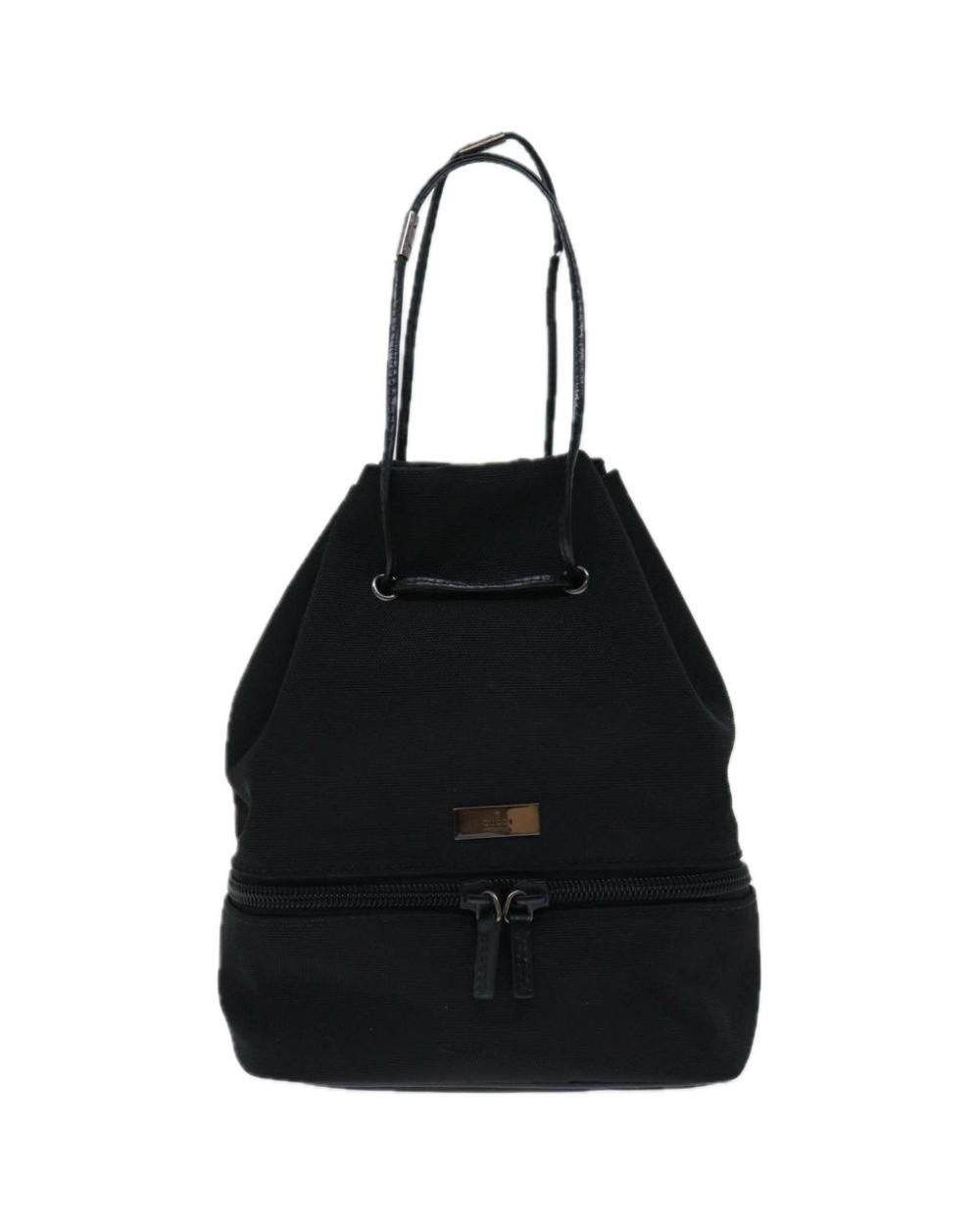 Black Cotton Gucci Shoulder Bag