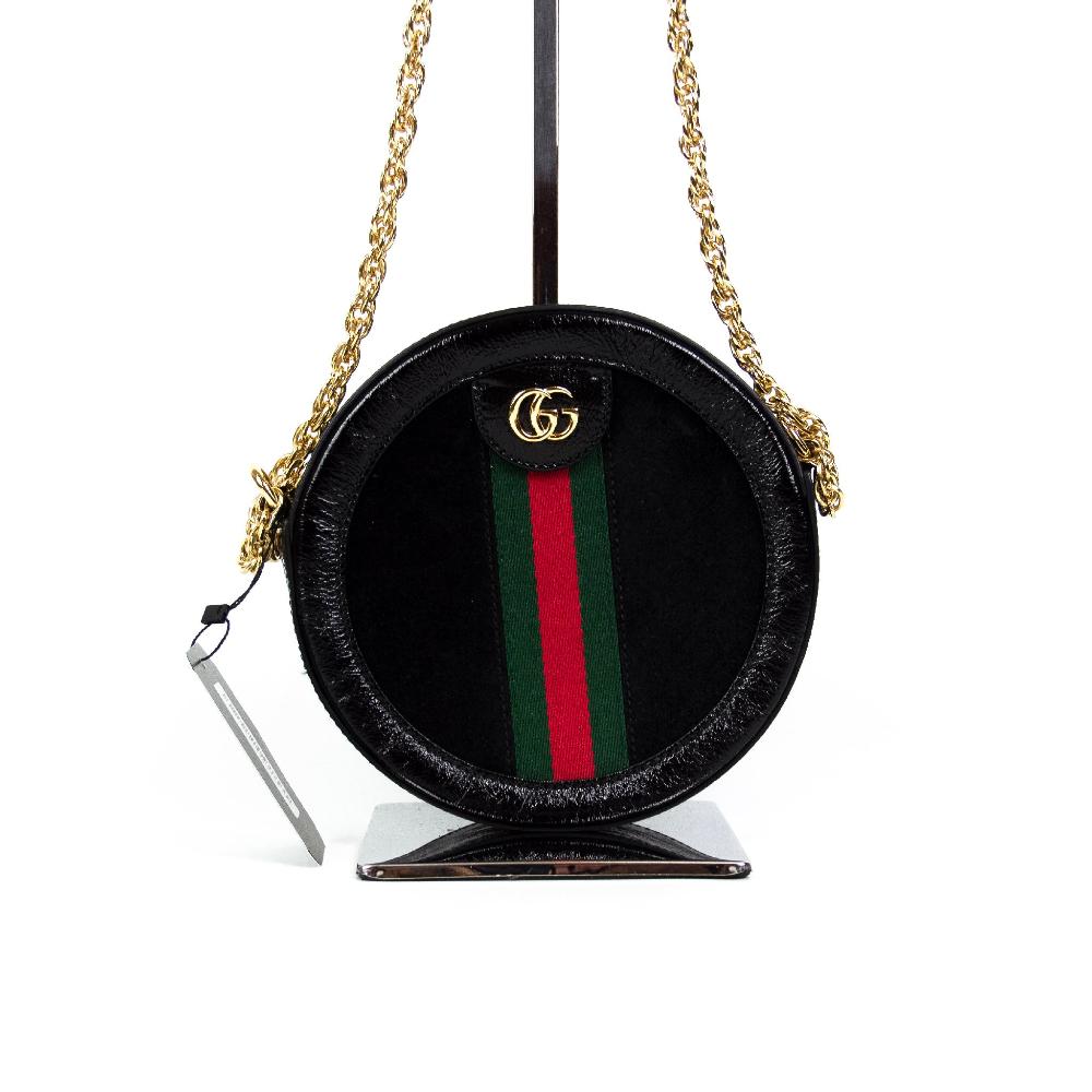Black Fabric Gucci Crossbody Bag