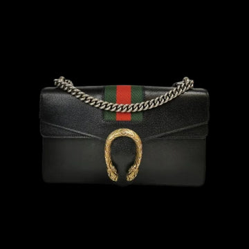 Black Leather Gucci Dionysus
