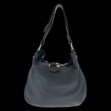Black Leather Gucci Shoulder Bag
