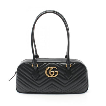 Black Leather Gucci Marmont