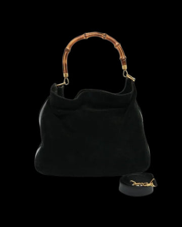 Black Leather Gucci Bamboo