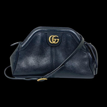 Black Leather Gucci Shoulder Bag