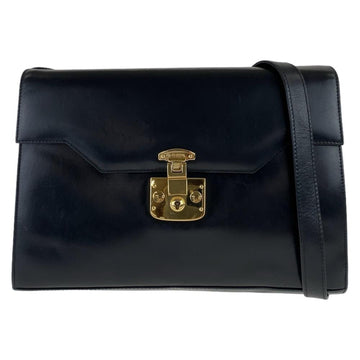 Black Leather Gucci Shoulder Bag