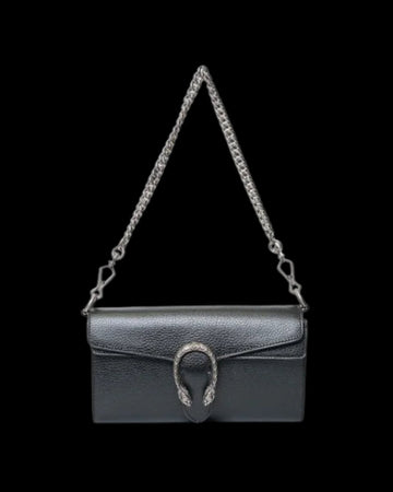 Black Leather Gucci Dionysus